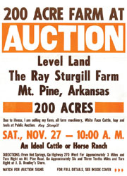 Early Wilson Auctioneers poster