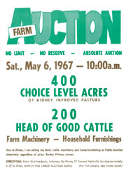 Early Wilson Auctioneers poster